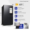 Samsung Frigorifero a 4 Porte Family Hub AI RF65DG9H0EB1/EF, Con AI Vision Inside, Wifi+AI Energy Mode, Beverage Center, Metal Back, 636 L, LxAxP: 91,2 x 183 x 72,3 cm, Antracite - 2