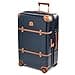 Bric's Bellagio 3.0 Spinner Trunk - Luxury Hardshell Luggage with Large Wheels, Telescopic Handle, Leather Detailing - Expandable Rolling Suitcase, Blue, 27", Bellagio 3.0 - 1
