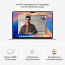 Apple 2025 MacBook Air de 15 pulgadas con chip M4: diseñado para Apple Intelligence, pantalla Liquid Retina de 15,3 pulgadas, 16 GB de memoria unificada, 512 GB SSD, teclado portugués; Blanco estrella - 3