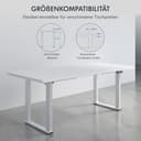 FLEXISPOT Höhenverstellbarer Schreibtisch Gestell mit 4-Fuß-Gestell & Dualmotor – Premium Standing Desk/Workstation mit Sitz-Steh-Erinnerung, 150 kg Tragkraft, kompatibel 120–200×70–90 cm - 6