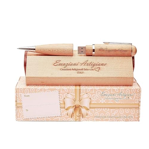 Penna Regalo Originale in Legno Multifunzione per Laurea, Compleanno, Anniversario. Raffinata Scatola con Incisione.