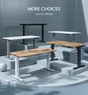 MAIDeSITe Scrivania Regolabile in Altezza, con un' altezza regolabile compresa tra 72 e 120 cm, dotata di 2 motori potenti e 4 tasti di memoria - T2 Pro - 8