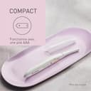 Panasonic ES-WR51 Epilatore Compatto per il Corpo, Rasoio da Donna, a Secco, Alimentato a Batteria (Necessaria 1 AAA), Cappuccio di Protezione, Spazzola di Pulizia, Bianco - 7