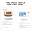 NearHub Board S65 Smart Whiteboard 4K Multi-Touch 8GB+128GB, trabajo híbrido con cámara/micrófono/altavoz, lienzo de colaboración, colaborar y almacenamiento en la nube, con soporte de pared - 2