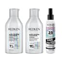 Redken Pflegeset mit Acidic Bonding Concentrate Shampoo und Conditioner gegen Farbverlust & Feuchtigkeitsspendendes One United Multi-Benefit-Treatment - 1