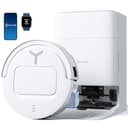 ECOVACS DEEBOT T80 OMNI Robot Aspirapolvere Lavapavimenti, 18.000 Pa, Spazzola OZMO ROLLER, ZeroTangle 3.0, Lavaggio Mocio con Acqua Calda a 40-75 °C, Asciugatura ad Aria Calda, Bianco - 1