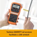 Brother PT-E110, Etichettatrice Palmare Professionale, Settore Elettrico, Tastiera QWERTY, Display LCD, 200 Simboli, Nastri Serie TZE 3.5-12 mm, Inclusi Adattatore AD24ES e un Nastro 12 mm - 5