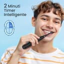 Oclean spazzolino elettrico sonico Flow Gift Set, Ricarica ogni 180 giorni, 5 Modalità, Impermeabile IPX7, Timer da 2 minuti, 6 Testine DuPont™, Custodia da viaggio, Nero - 4