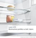 Bosch KGN392LAG Serie 4, Frigorifero combinato da libera installazione, Total No Frost, VitaFresh XXL: Spazio extra-large per i tuoi cibi freschi, PerfectFit, Luce LED, Acciaio, 203 x 60 cm - 11