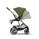 CYBEX Gold Kinderwagen Balios S Lux, Ergonomische Liegeposition, Einhand-Gurtsystem, Ab Geburt bis 22 kg (ca. 4 Jahre), Moss Green - 8