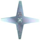 vhbw Ersatz-Messer (4-Stern) kompatibel mit Ambrogio 4.0 Elite, L25, 4.0 Basic, Deluxe, Evolution Rasenmäher - Ersatzklinge Grau, Stahl - 2