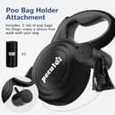 Pecute Correa Perro Extensible,Correas Flexi 10 Metros con Costuras Reflectantes Lluminosas para Perros Medianos y Grandes,Trela cao Extensível con Bolsa de Basura,hasta 50KG - 7