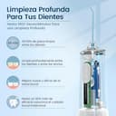 Irrigador Bucal Portatil, Vimmk Irrigador Dental Inalámbrico Profesional 8 Boquillas 5 Modos, IPX7 Impermeable 300ML USB-C Recargable Para Limpieza Dientes, Para el Hogar y los Viajes (Blanco) - 2