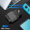 Cargador Portatil Tipo C 65W para HP Spectre X360 EliteBook x3601040 1030 830 840 860 Envy X360 Elite x2 Chomebook X360 Omnibook Pavilion ProBook Zbook USB C Ordenador Adaptador - 7