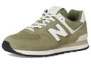 New Balance Unisex-Adult 574 V2 Sneaker, Dark Olivine/Sea Salt, 12.5 Wide Women/11 Men - 7