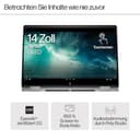 HP Envy x360 2-in-1 Convertible Laptop | AMD Ryzen 5 8640HS | KI optimiert | 14" 2.8K OLED Touch Display | 16GB RAM | 512GB SSD | ‎AMD Radeon Graphics | QWERTZ | Copilot Key | Windows 11 Home | Silber - 4