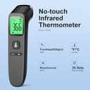 No-Touch Forehead Thermometer for Adults,Kids,Infrared Digital Baby Thermometers, Accurate Reading with Large Display, Mute Mode, Fever Alarm,Memory Recall - 2