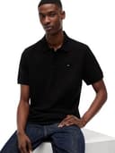 Tommy Jeans Herren Poloshirt Essential Regular Fit, Schwarz (Black), 4XL - 4