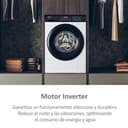 Haier I-Pro Series 3 HW100-BP14939-S - Lavadora Carga Frontal 10KG, Función Vapor, Motor Inverter, Tratamiento Antibacterias, 1400 RPM, Fin Diferido, Detector Automático de KG, 15 Programas, Blanco - 3