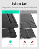 ESR for iPad Pro 13 inch Case M5/M4 (2025/2024), Powerful Magnetic Attachment, Slim Trifold Stand, Supports Pencil Pro and Pencil (USB-C), Auto Wake/Sleep, Durable Protection, Rebound Series, Black - 5