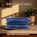 Générique Borsa in pelle italiana donna - Pelle pieno fiore artigianale fatto a mano a Firenze - Tracolla regolabile - Borsa a spalla elegante Linea Firenze, blu - 6