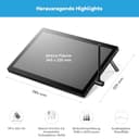 Wacom Cintiq 16 (2025 Edition) – Kompaktes 2.5K Kreativ-Stiftdisplay mit Wacom Pro Pen 3, entspiegeltem Glas, klappbarem Ständer und USB-C - 4