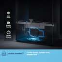 Fridgemaster MS83430EB Freestanding Slim American Side by side Door Fridge Freezer 441L, Total No Frost, Inverter compressor, Black, 83.2x178.0cm, Energy Rating E - 8