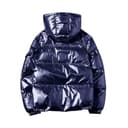 Mobanna puffer jacket women - Puffer Jacke Herren Damen Glänzend Winterjacke Daunenjacken Für Winter Men's Down Jacket Mit Kapuze Reißverschluss Metall Glänzende Windjacke Parka - 2