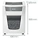 Leitz IQ Office Pro Document Shredder, Cross Cut, Security Level P4, 20 Sheet Capacity, 30 L Waste Bin, White, 80060000 - 6