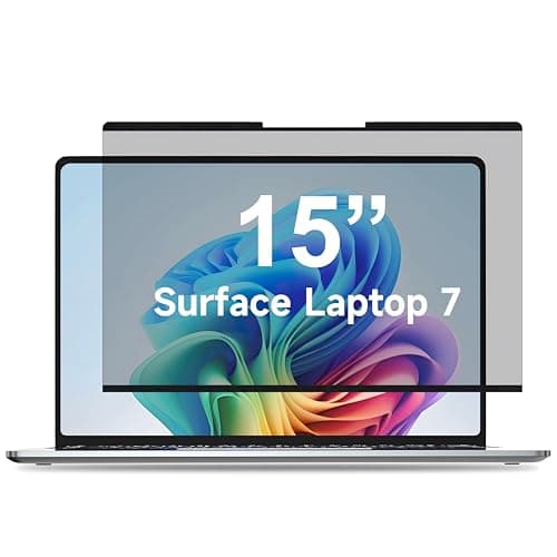 STARY 15 Zoll Surface Laptop Magnetischer Blickschutzfolie-Blickschutzfilter für 15 Zoll Surface Laptop 7,Abnehmbare Anti-Glare Anti-Blaulicht Sichtschutzfolie Surface