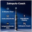 Oral-B iO Series 6 Elektrische Zahnbürste/Electric Toothbrush, 2 Aufsteckbürsten, 5 Putzmodi für Zahnpflege, Display & Reiseetui, Valentinstagsgeschenk für Ihn/Sie, Designed by Braun, black lava - 4