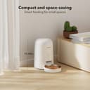 PETLIBRO Automatic Cat Feeder, Battery Operated, Smart WiFi App Control, Wireless Dry Food Auto Dispenser, Compact Design, Timed Biscuit Feeding, Easy to Use, Portion Adjustable (White, 2L) - 8
