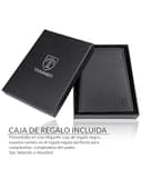 TRAVANDO Cartera Hombre Dublin con Bloqueador RFID, Billetera Negra, Tarjetero, Monedero Varón, Portamonedas, Regalo Wallet Vertical Bolsillo Monedas Botón a presión Tarjetera Ranuras - 7