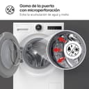 LG F4X7513TWS Lavadora Inteligente, 13 Kg, 1400rpm, Carga Frontal, 23 Programas, Autodosificación, AI Direct Drive, TurboWash 360º, 30% más eficiente que A, Serie 750, Blanca - 11