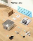 Fontanella per Gatti Acciaio Inox: 2,6L Fontana per Gatti, Ultra Silenzioso, Quadruplo Filtrazione, Cavo Automatico Fontanella Gatto con Rubinetto 3 Filtri e 3 Spugne LED, Facile da Pulire - 7