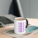 LANIPASTUA Hochwertige Rodrigo Singer Music Olivia Keramiktasse Seitenfarbe Kaffeebecher Ergonomisches Design Stabil und Stylisch Ideal für Zuhause und Büro - 7