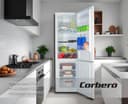 Corbero - Frigorífico Combi Estático | CCH1824EW | 262L | 180cm | Cajón Crisper | Luz LED | Estanterías Cristal | Hueveras y Cubiteras | Blanco - 8