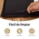 vidaXL Set de Muebles jardín 5 pzas con Cojines ratán sintético Negro - 6