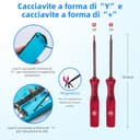 Tolesum Switch Joycon 3D Joystick Analogico Kit di Riparazione per NS Switch/Switch OLED Joy-Con/Switch Lite Controller con Strumenti di Riparazione-Nero-Non compatibile con NS Switch 2. - 2