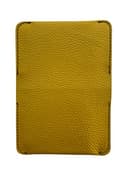 CG - Talento Fiorentino, piccolo portafoglio in vera pelle fatto a mano in Italia, astuccio porta tessere, carte di credito, bancomat e contanti (Giallo) - 3