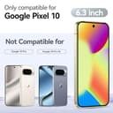 Niphabe 3 Stück Panzer Schutz Glas Kompatibel mit Google Pixel 10 Schutzfolie mit Kameraschutz, 9H Härte Hartglas, HD Displayschutz, Ultra-klar - 2