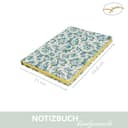 Rossi - Handgemachtes Notizbuch DIN A5 „Blaue Ranken“ aus Italien mit 160 Seiten (fadengebunden) Buntes Blankobuch unliniert - Vintage Buch mit Muster geeignet als Tagebuch, Skizzenbuch, Reisetagebuch - 5