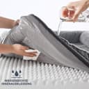 FURTIME Orthopädisches Hundebett Grosse Hunde, Memory Foam Hundekorb XL, Abnehmbar und Waschbar, rutschfeste Hundekörbchen, Hohem Rand Hundesofa, 107 x 81 x 19cm - 4