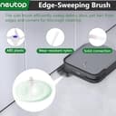 Neutop Replacement Parts Compatible with Ecovacs Deebot X2 Omni/Pro, DEX86, Robot Vacuum Accessories 1 Roller Brush 4 Filter 4 Side Brush 4 Mop Pad 4 Dust Bag - 4