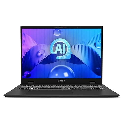 MSI Prestige 16 AI Studio Laptop - (16" 16:10 QHD+ panel, Latest Intel Core Ultra 7 155H, NVIDIA GeForce RTX 4070, 32GB RAM,1TB NVMe PCIe SSD, Intel WIFI 7BE, Windows 11 Home) -Stellar Grey