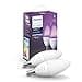Philips Hue White&Color Ambiance 2 Lampadine Smart E14, 5.3W, Bluetooh, Controllo Vocale da Luce Bianca a Colorata - 1