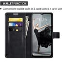 EuoDuo for Realme GT Neo6 SE 5G Wallet Phone Case PU Leather 3D Animal Pattern Flip Folio Pouch Cover with Magnetic Closure Card Holder - Fox in Winter - 2