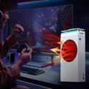 Mcbazel Xbox Serie S Lüfter Staubschutzhaube mit 7 RGB Lichteffekten, Unterstützung 4000/4300/4500 RPM/USB Datentransfer/Ladeanschluss/RGB Dual Cooler für Xbox Serie S - Weiß - 9