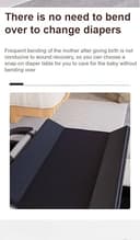 Veitoalioy Multifunktional Baby Beistellbett mit Neben, Convertible Faltbar Co-Sleeping Babybett, Ausgestattet Luxus Moskitonetz mit einem großen Lagerkorb und beweglichen Rädern (6602 Black) - 3