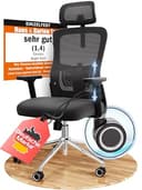 CLOUVOU BrightSeat Bürostuhl Ergonomisch [TESTSIEGER] Schreibtischstuhl 100% individuell einstellbar | Büro Stuhl & Gaming Stuhl | Computerstuhl Home Office Chair Ergonomic | Drehstuhl 150 kg - 1
